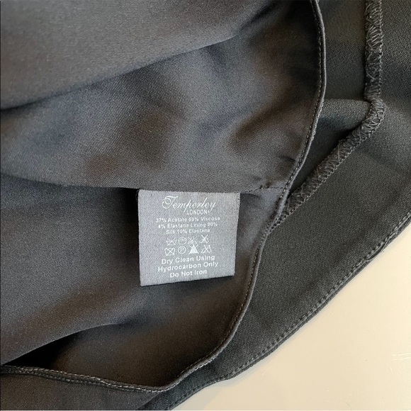 Temperely London Mesh Open Back Long Sleeve Fit & Flare Mini Cocktail Dress - Picture 7 of 11